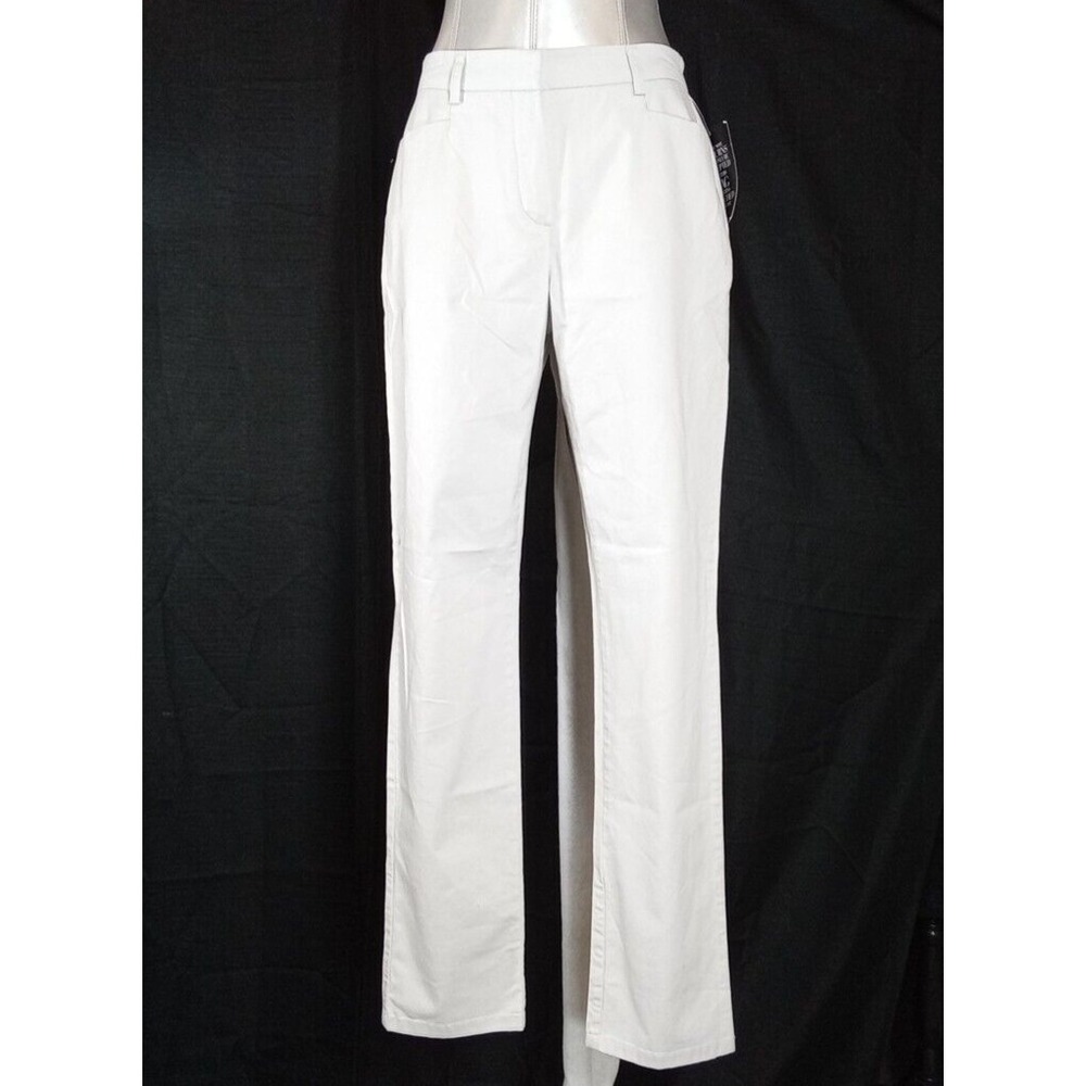 NWT Pure Collection Pants 12 Pale Gray Chino Pocket Dress Business Casual Travel